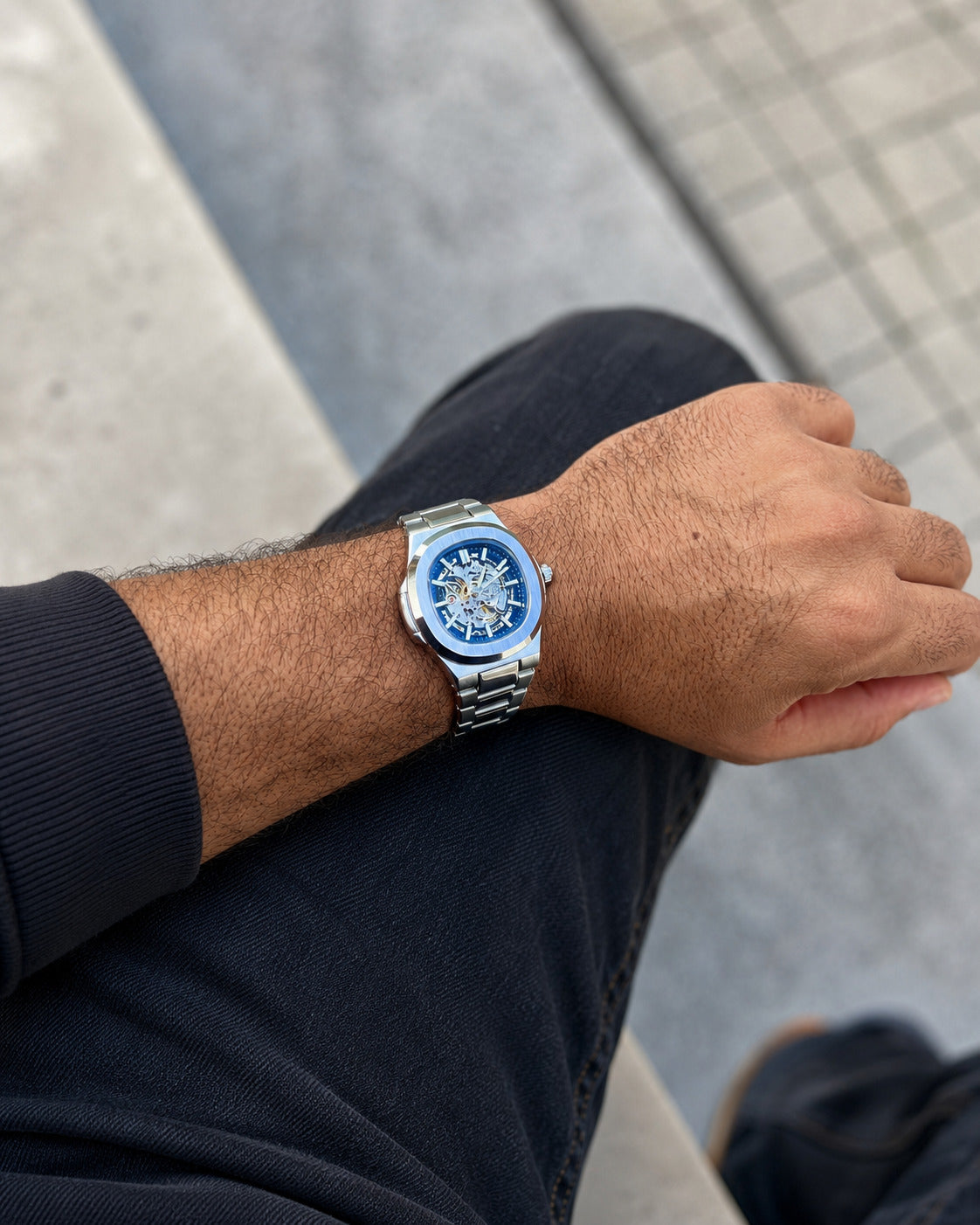 Vega Silver Blue 40mm
