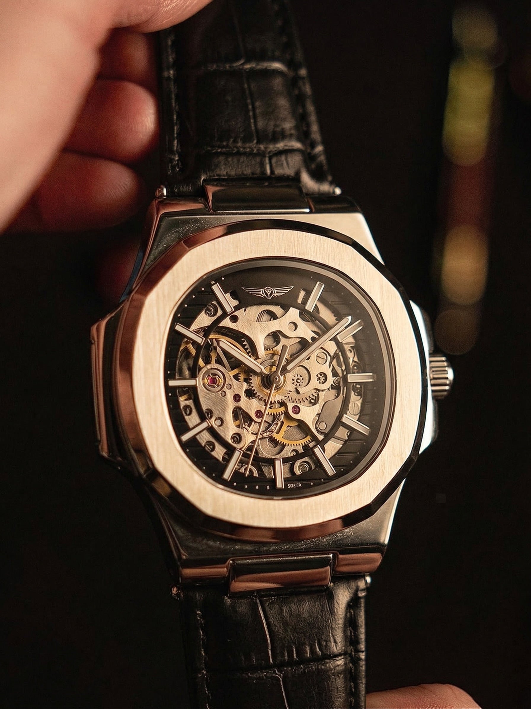 Vinci Silver Black 42mm