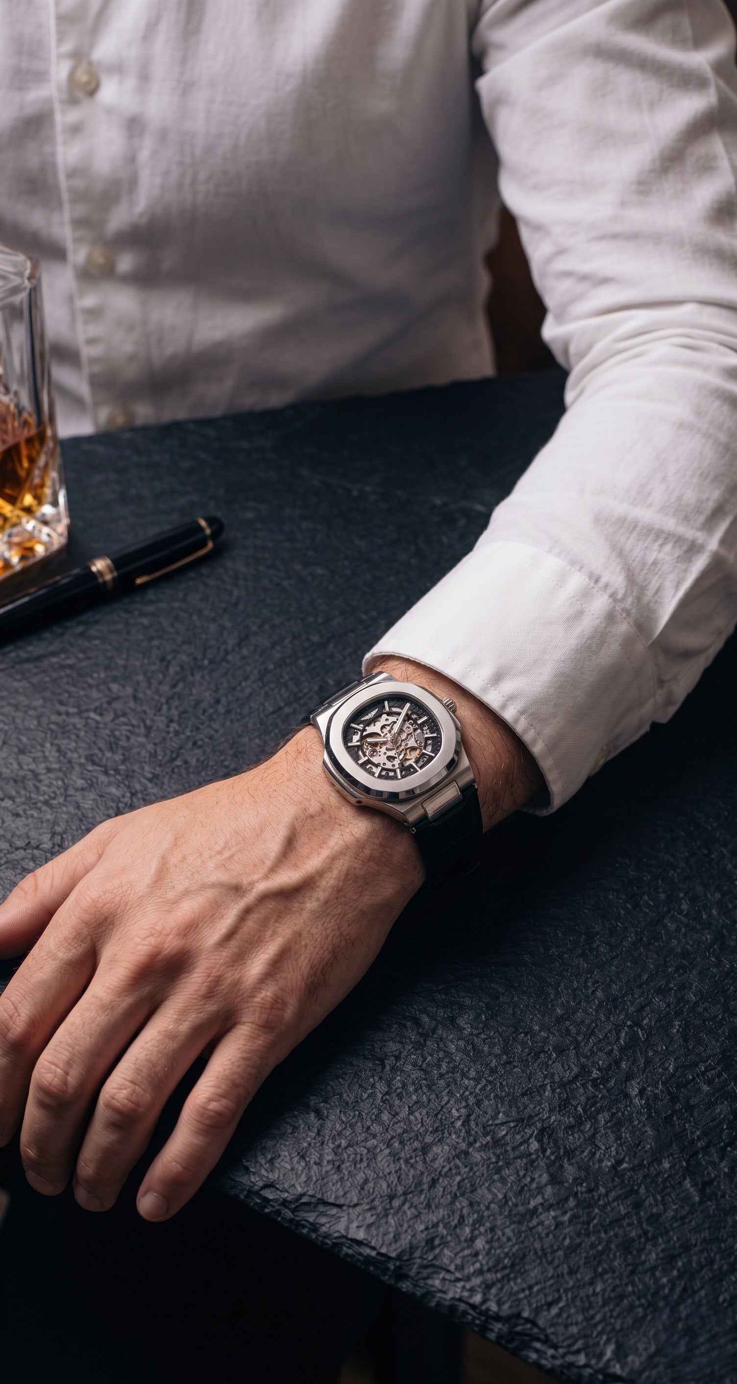 Vinci Silver Black 42mm